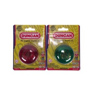 Set of 2 Duncan Red & Green Imperial Yo-Yo